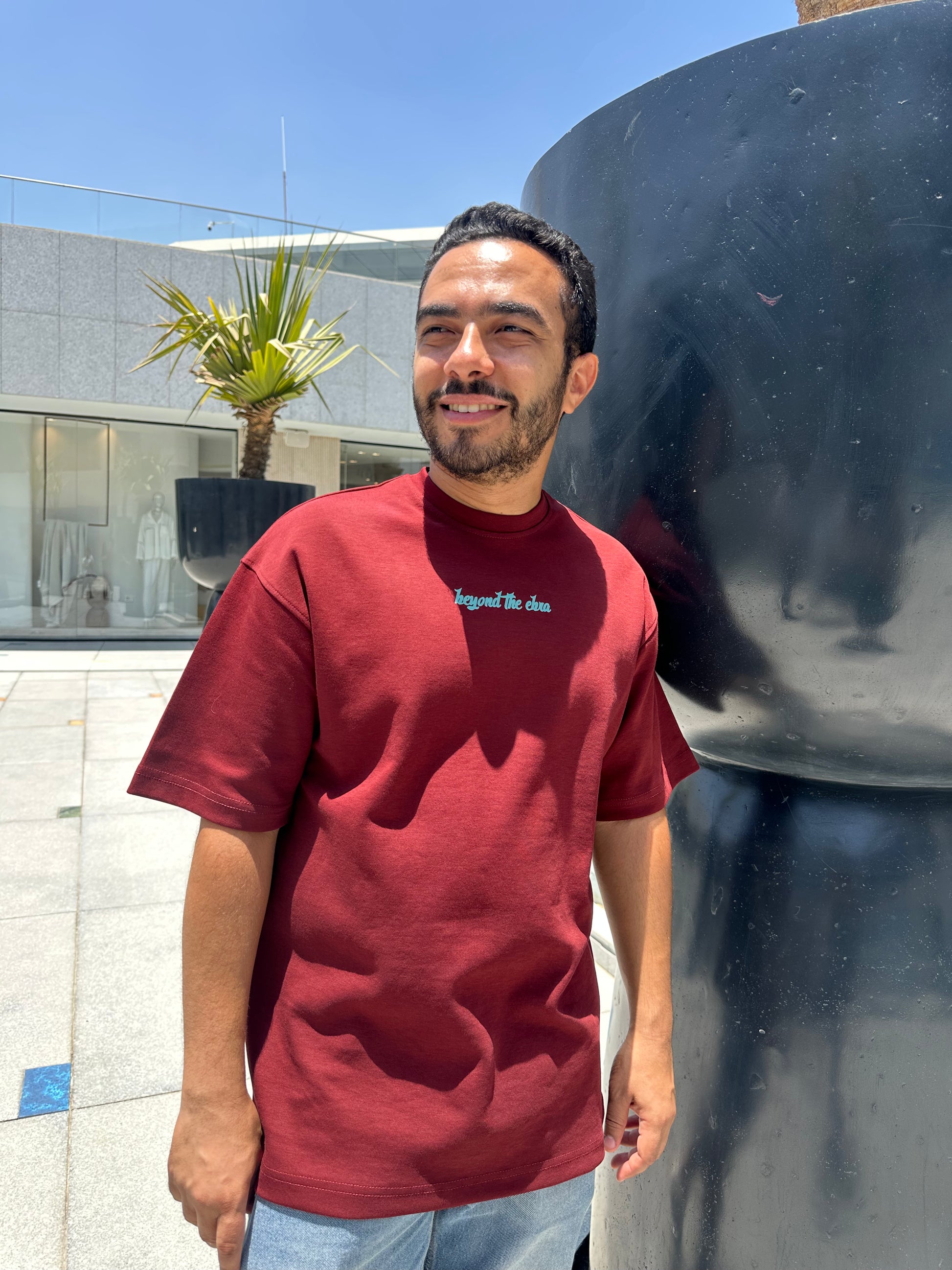 BURGUNDY BTE OVERSIZED T-SHIRT