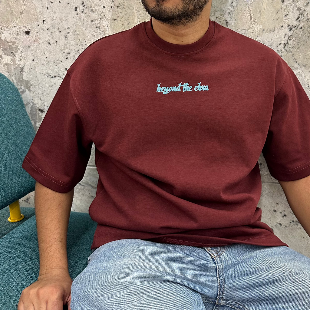 BURGUNDY BTE OVERSIZED T-SHIRT